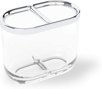 Vaso Organizador Accesorios Baño (Transparente) De Acrílico