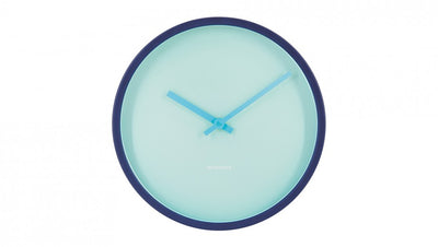 Reloj De Pared (Azul) De Plástico y Aluminio