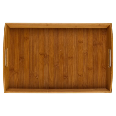 Bandeja Rectangular Bambú De Madera