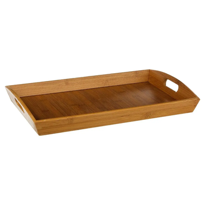 Bandeja Rectangular Bambú De Madera