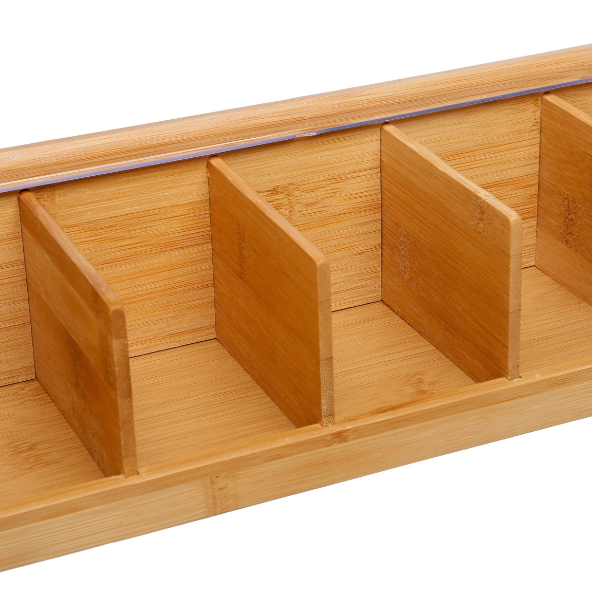 Caja De Té Con Cinco Compartimentos (Bambú) De Madera