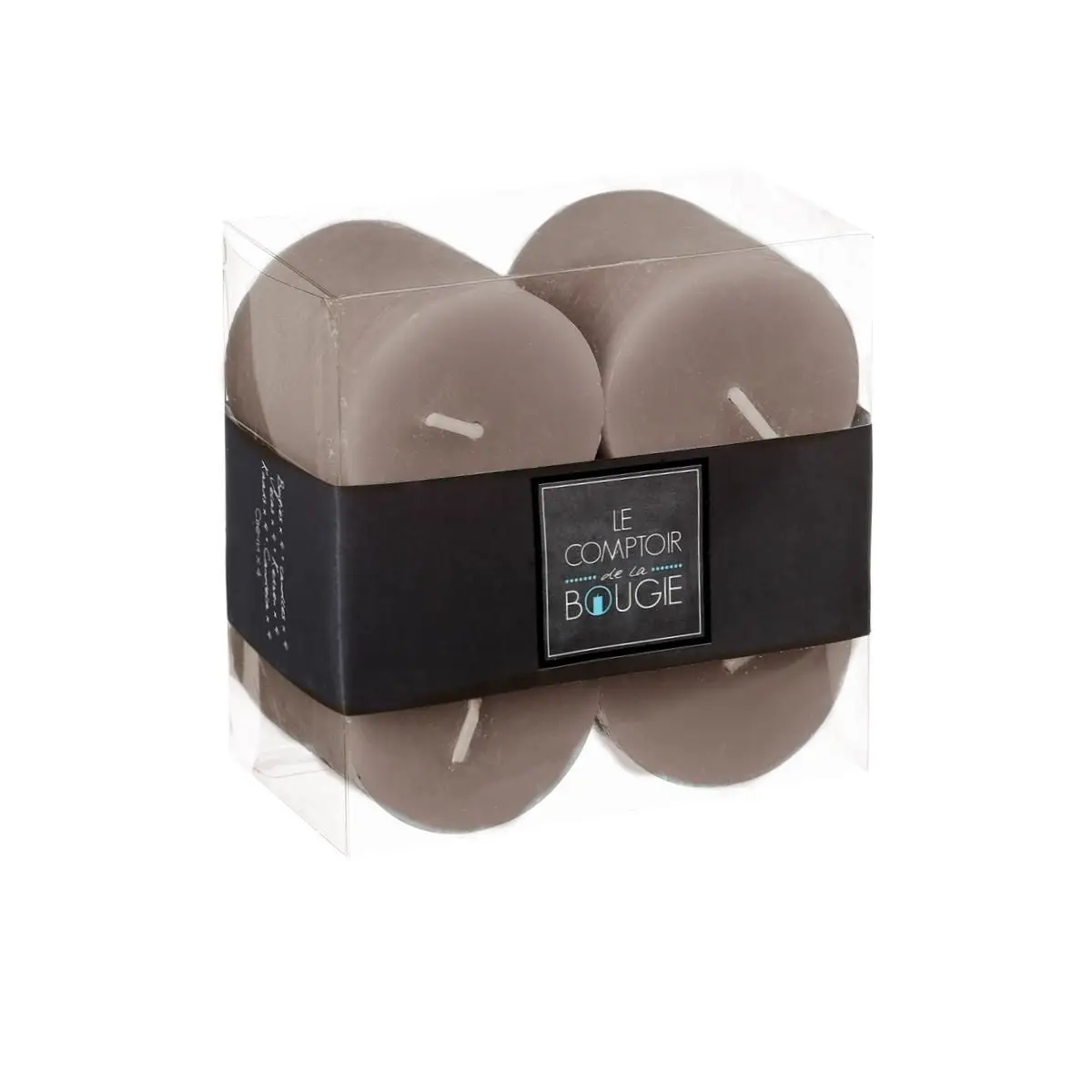 Set de 4 Velas Marron De Cera