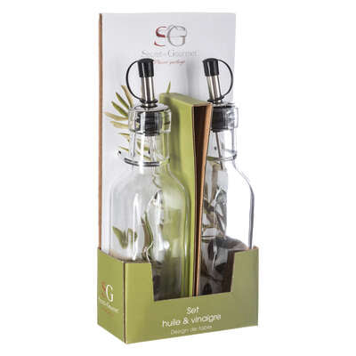 Set De Aceitera Y Vinagrera 160 Mltrs De Vidrio