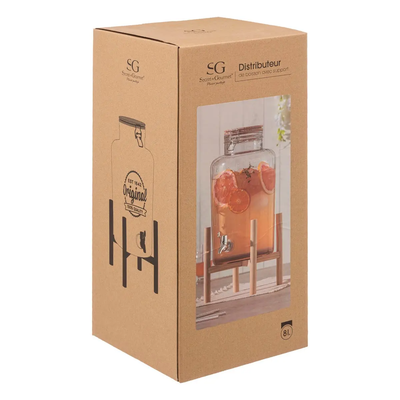 Dispensador De Agua 8 Ltrs De Vidrio