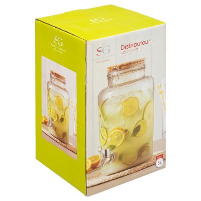 Dispensador De Bebidas (5Ltrs) De Vidrio