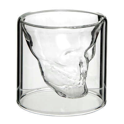 Set de 4 Vasos Con Diseño Interior 8 Cl De Vidrio