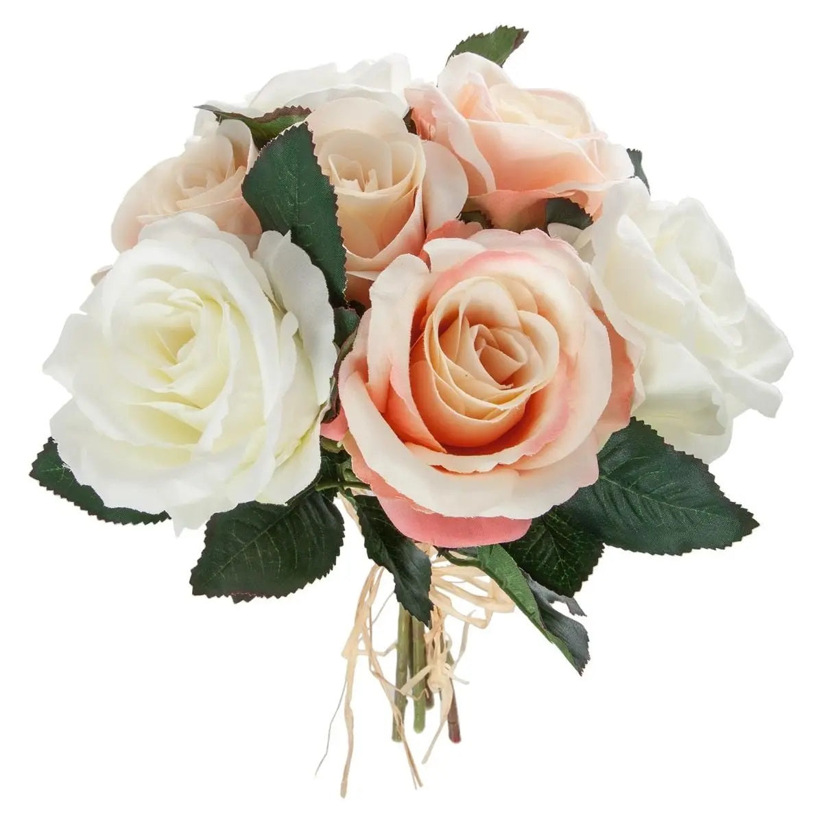 Arreglo Tipo Bouquet Rosas De Plástico