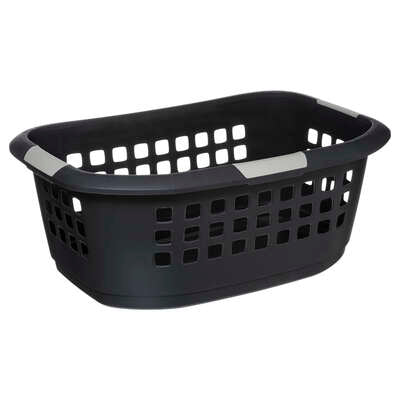 Cesta Para Lavanderia 51 Ltrs (Negra) De Plástico