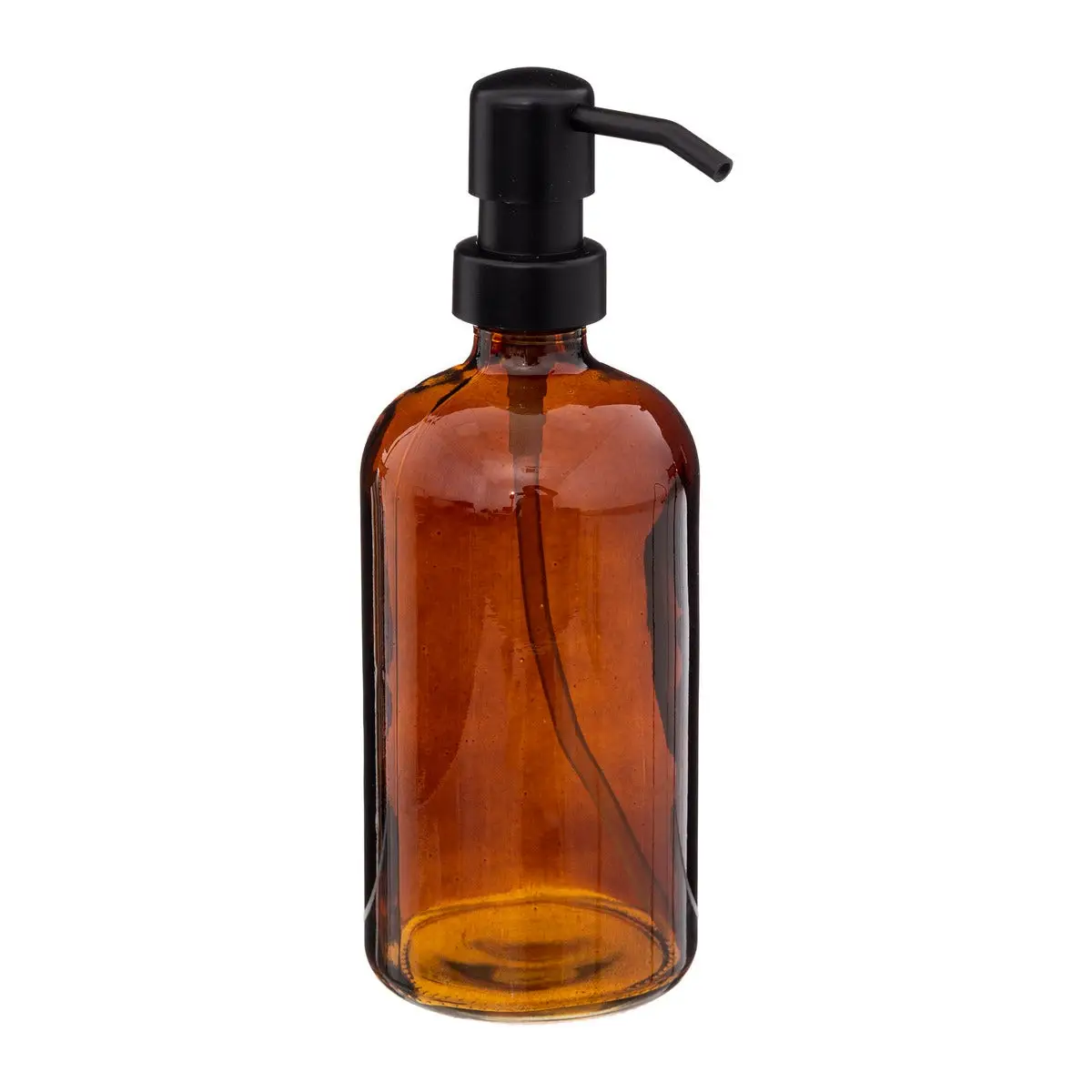 Dispensador De Jabón Líquido (Ambar) 450 Mltrs De Vidrio