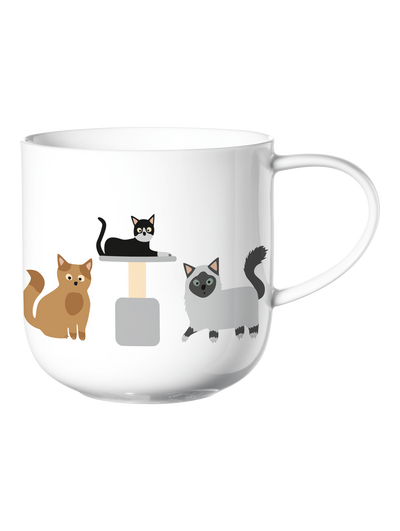 Mug Diseño (Gatos) De Porcelana