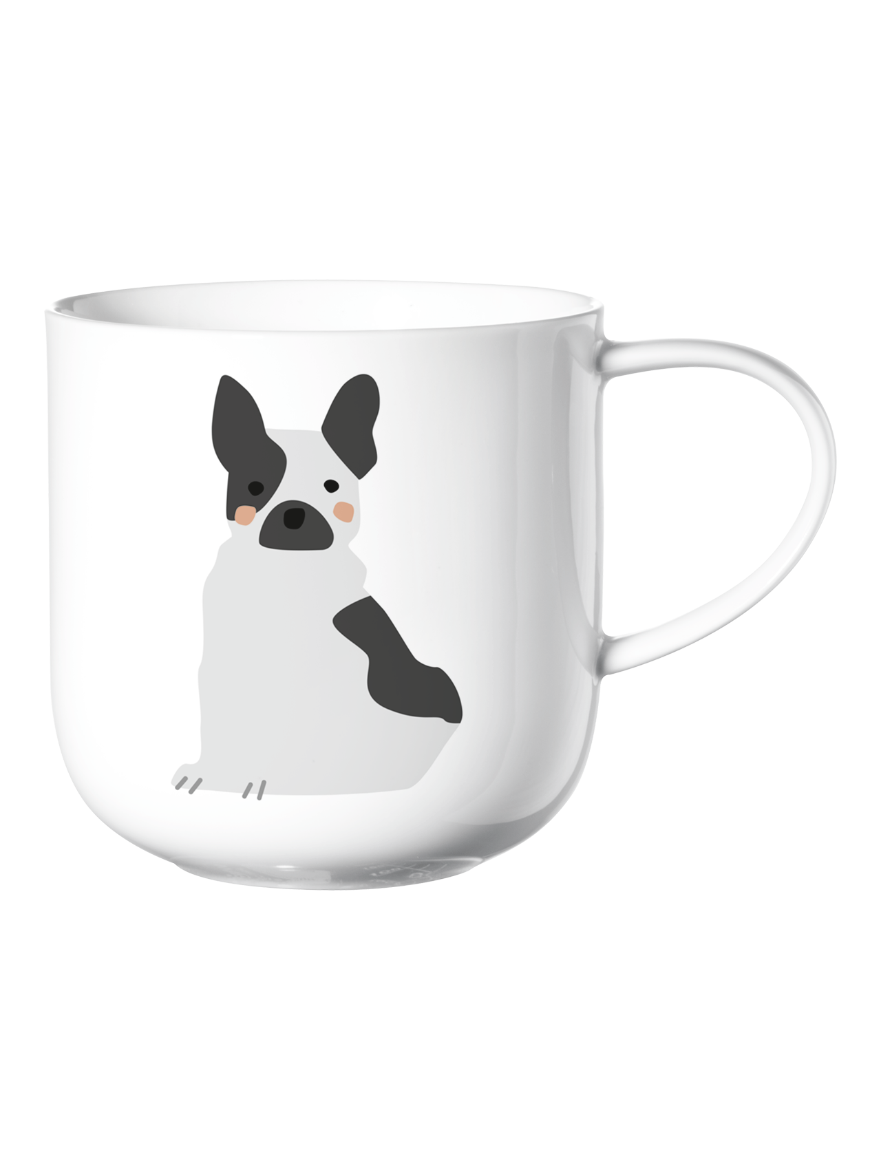 Mug Diseño (Bulldog) De Porcelana