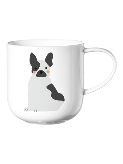Mug Diseño (Bulldog) De Porcelana