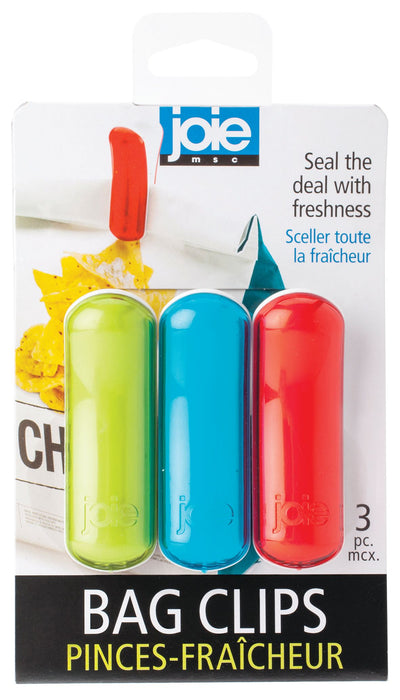 Set de 3 Clips Para Bolsas (Colores) De Plástico