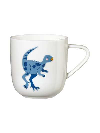 Mug Diseño (Dinosaurio Azul) De Porcelana