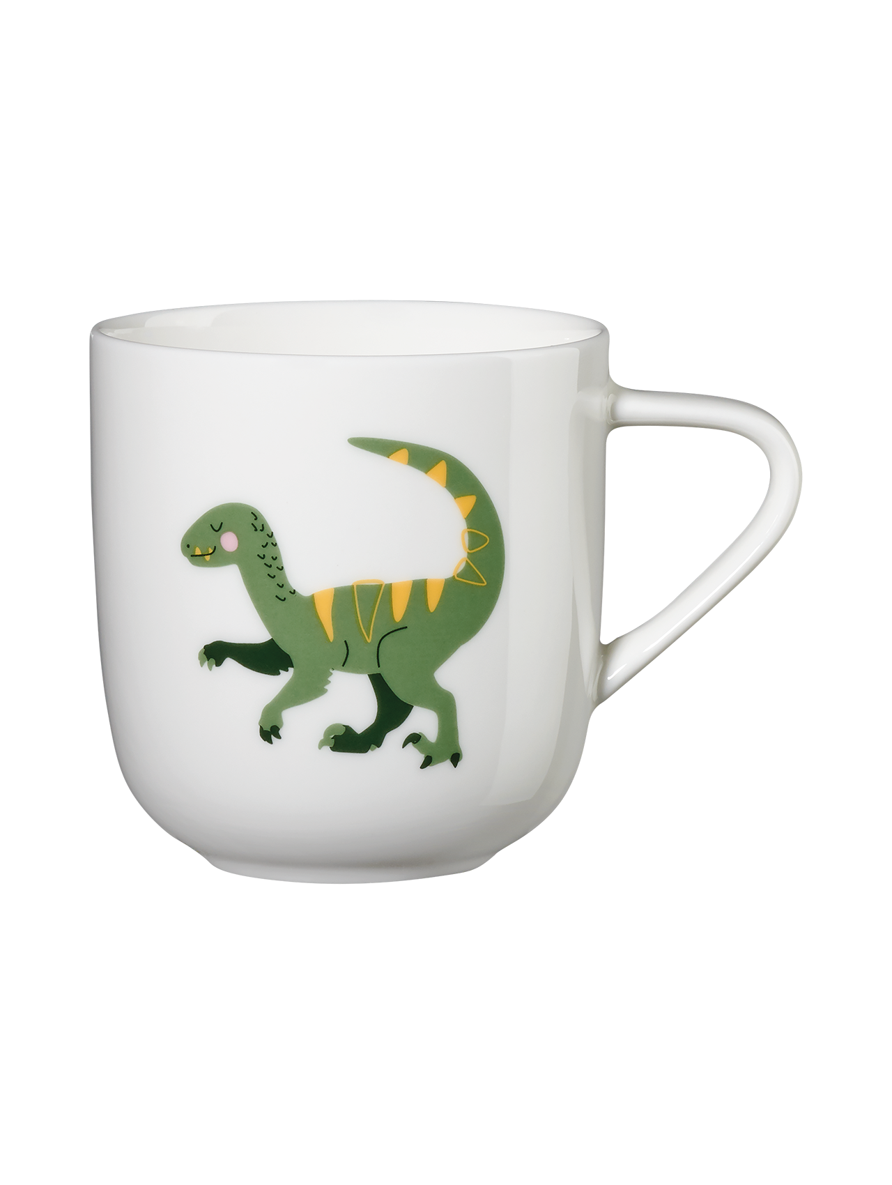 Mug Diseño (Dinosaurio Verde) De Porcelana