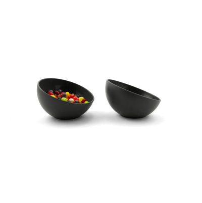 Set de 4 Bowls Redondos (Gris Oscuro) De Plástico