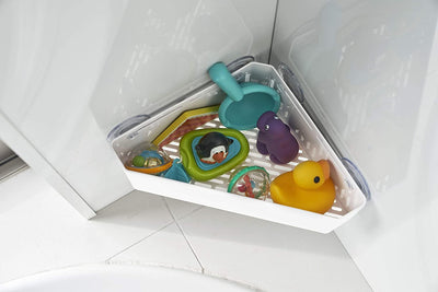 Esquinero Organizador Para Baño Con Ventosas De Plástico