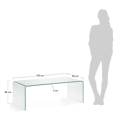 Mesa De Centro (Transparente) De Cristal