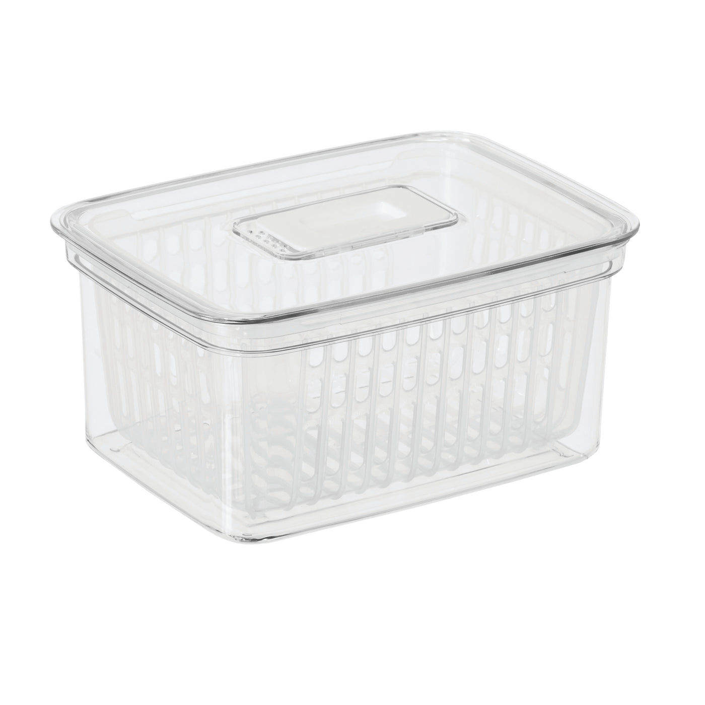 Caja Organizadora Mediana De Plástico (Transparente)