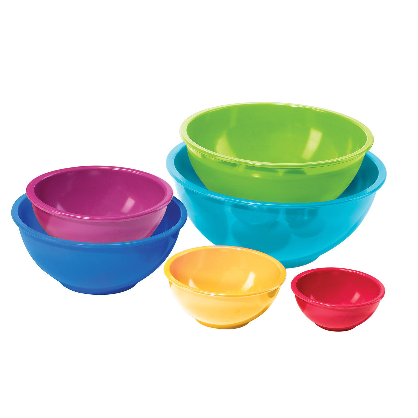 Set De 6 Bowls Redondos Para Cocina De Plástico