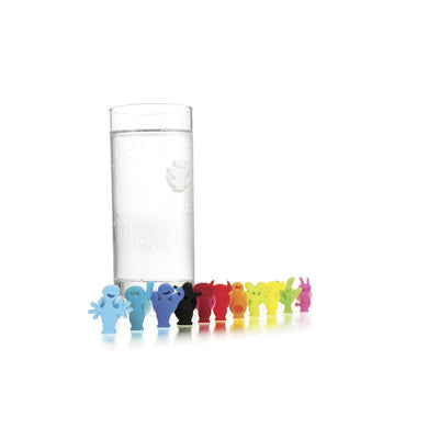 Set de 12 Marcadores De Copas (Colores) De Plástico