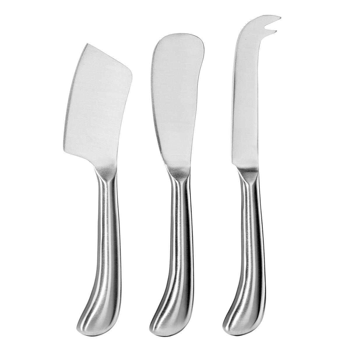 Set De 3 Cuchillos Para Queso De Metal