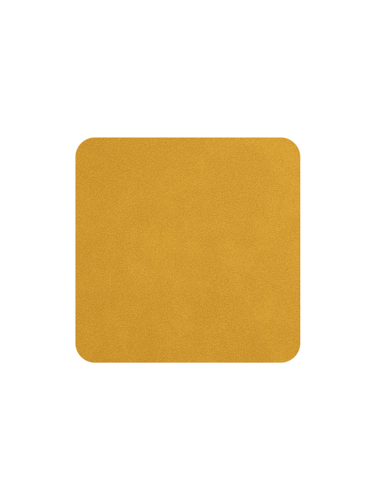 Set de 4 Posavasos Cuadrado (Amarillo) De Cuerina