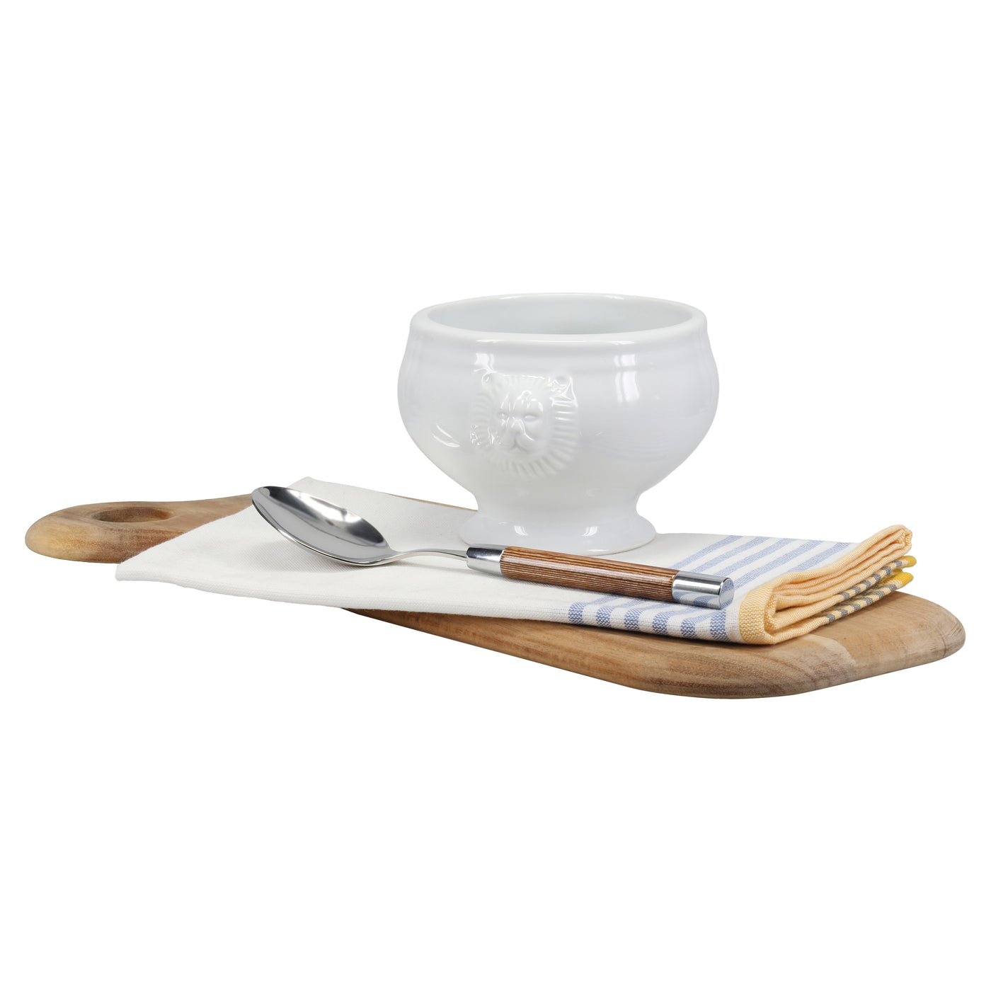 Bowl Con Base Para Sopa Redondo (400 Mltrs) De Porcelana