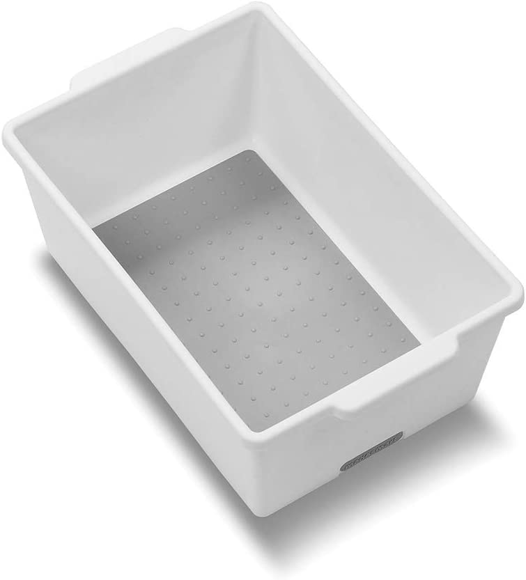 Caja Organizadora Rectangular (Blanco) De Plástico