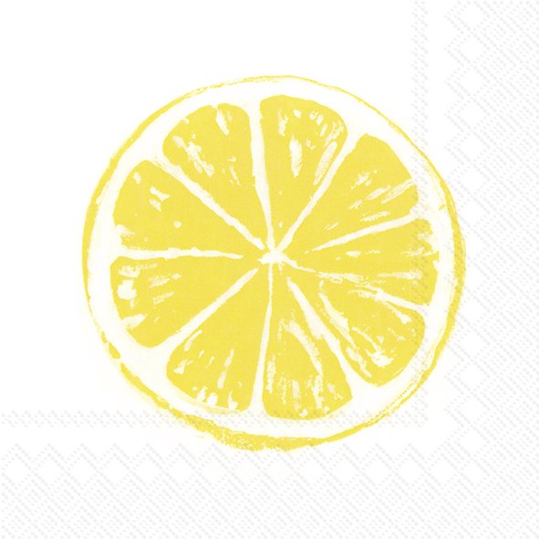 Set De 20 Servilletas De Cocktail (Limon) De Papel