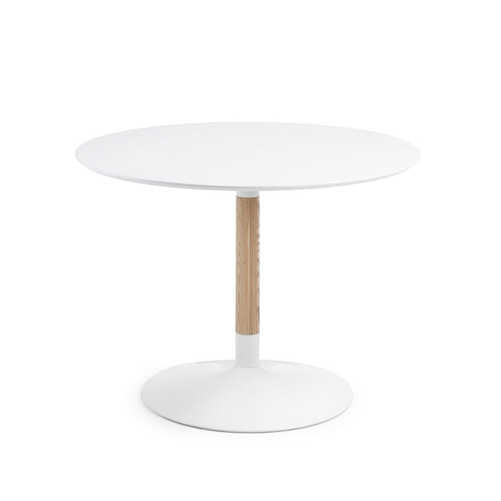 Mesa Redonda con Base De Madera de 110 cms de diametro