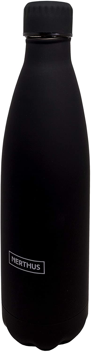 Botella (Negra) 750 Ml Doble Pared De Acero