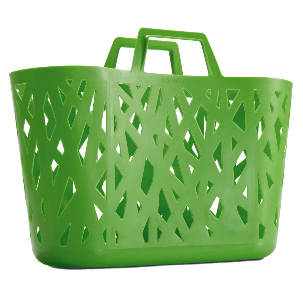 Canastas Con Asas (Verde) De Plástico