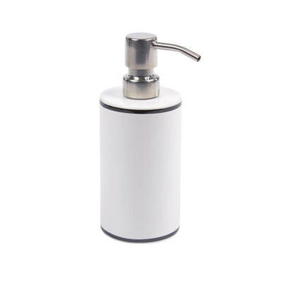 Dispensador de jabón líquido (blanco) de cerámica