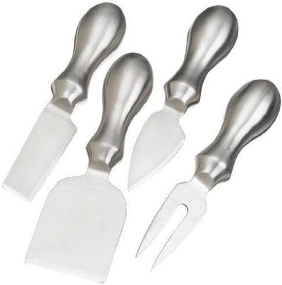 Set de 4 Cuchillos Para Untar Queso De Acero