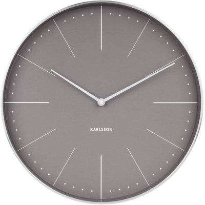 Reloj Redondo Decorativo (Gris) De Plástico