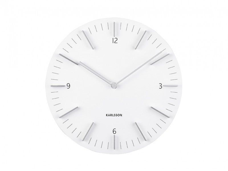 Reloj De Pared (Blanco) De Madera