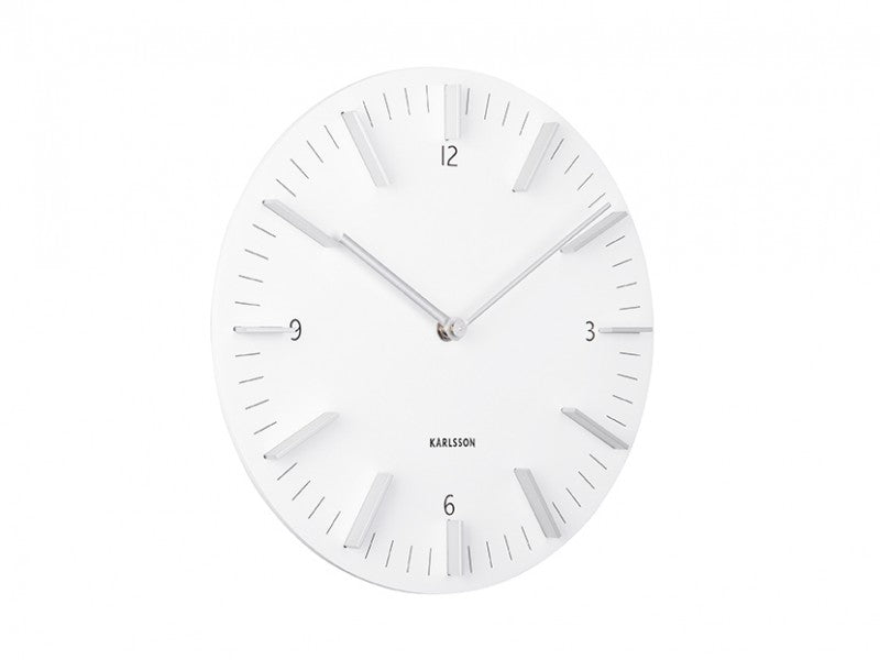 Reloj De Pared (Blanco) De Madera
