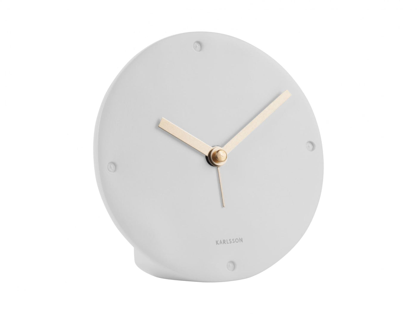 Reloj Decorativo De Mesa (Blanco) De Plástico