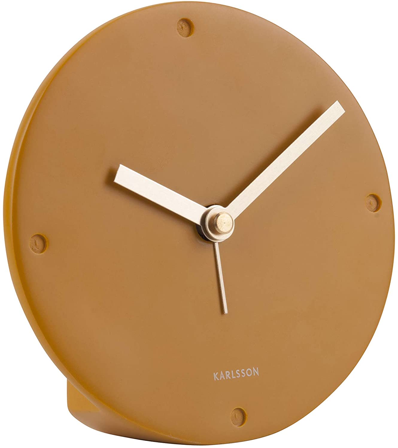 Reloj Decorativo De Mesa (Amarillo) De Plástico