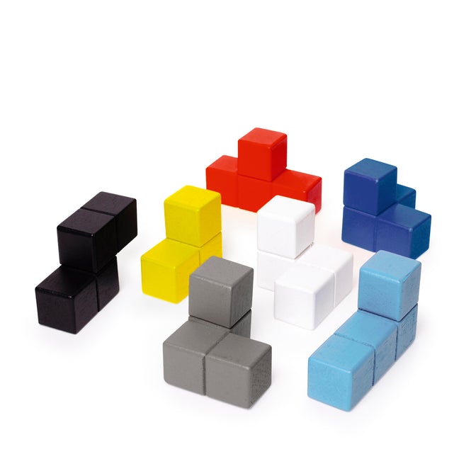 Cubo Armable (Colores) De Madera