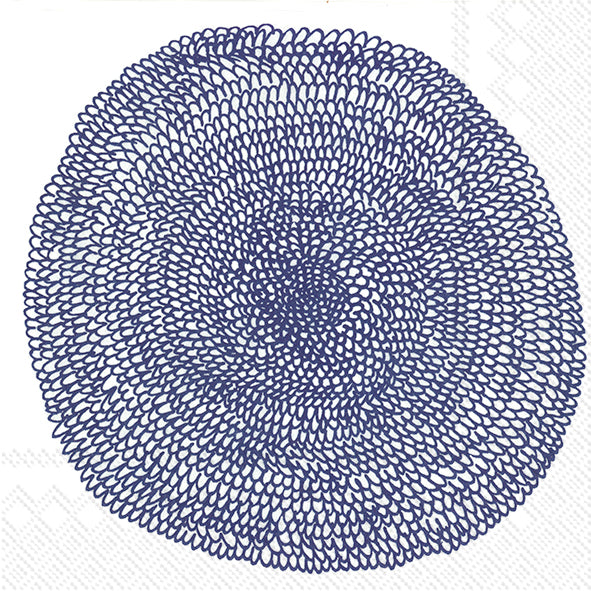 Set De 20 Servilletas (Diseño Azul) De Papel