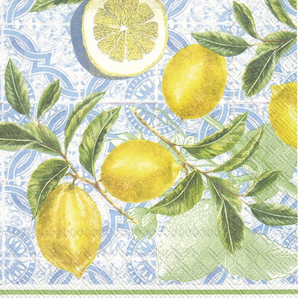 Set De 20 Servilletas (Limones) De Papel