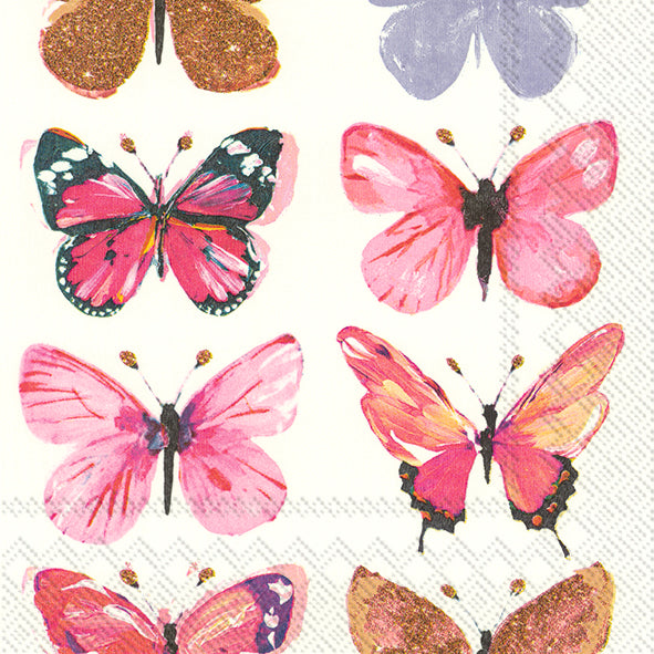 Set De 20 Servilletas (Mariposas) De Papel