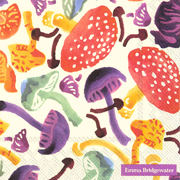 Set De 20 Servilletas (Mushrooms) De Papel