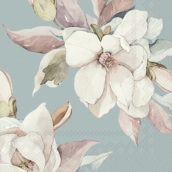 Set De 20 Servilletas (Flores) De Papel