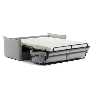 Sofá Cama 2 Cps Gris De Metal