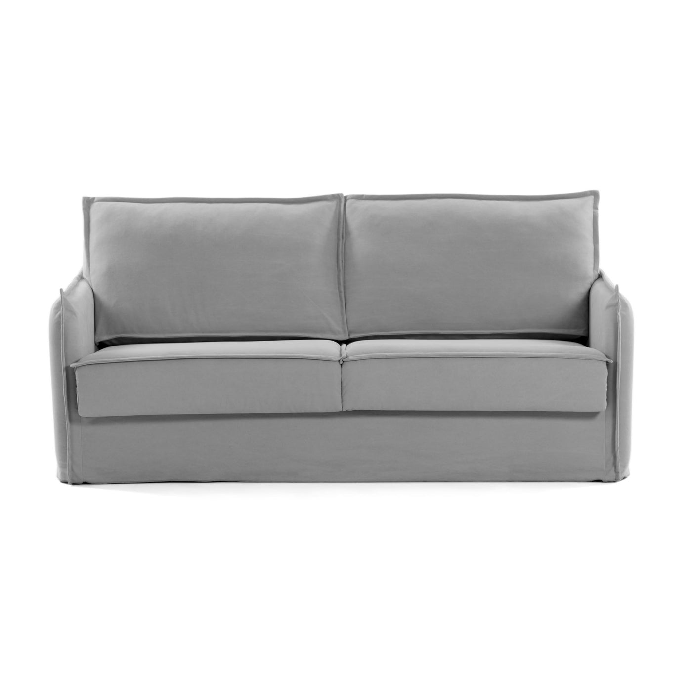 Sofá Cama 2 Cps Gris De Metal