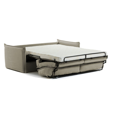 Sofá Cama Tapizado (Beige ) Estructura De Metal