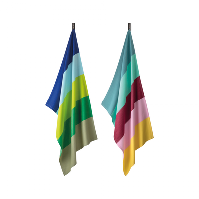 Set de 2 Juegos De Secadores (Rayas Multicolores) De Algodón